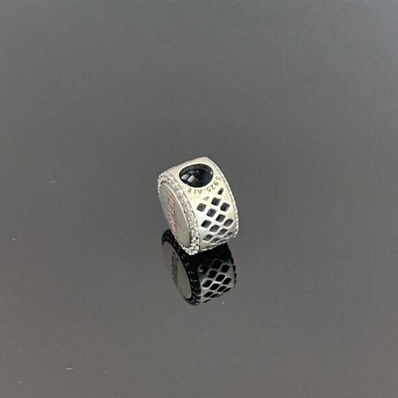 Pandora Breast Cancer Ribbon of Strength Dangle Charm - Picture 8 of 12